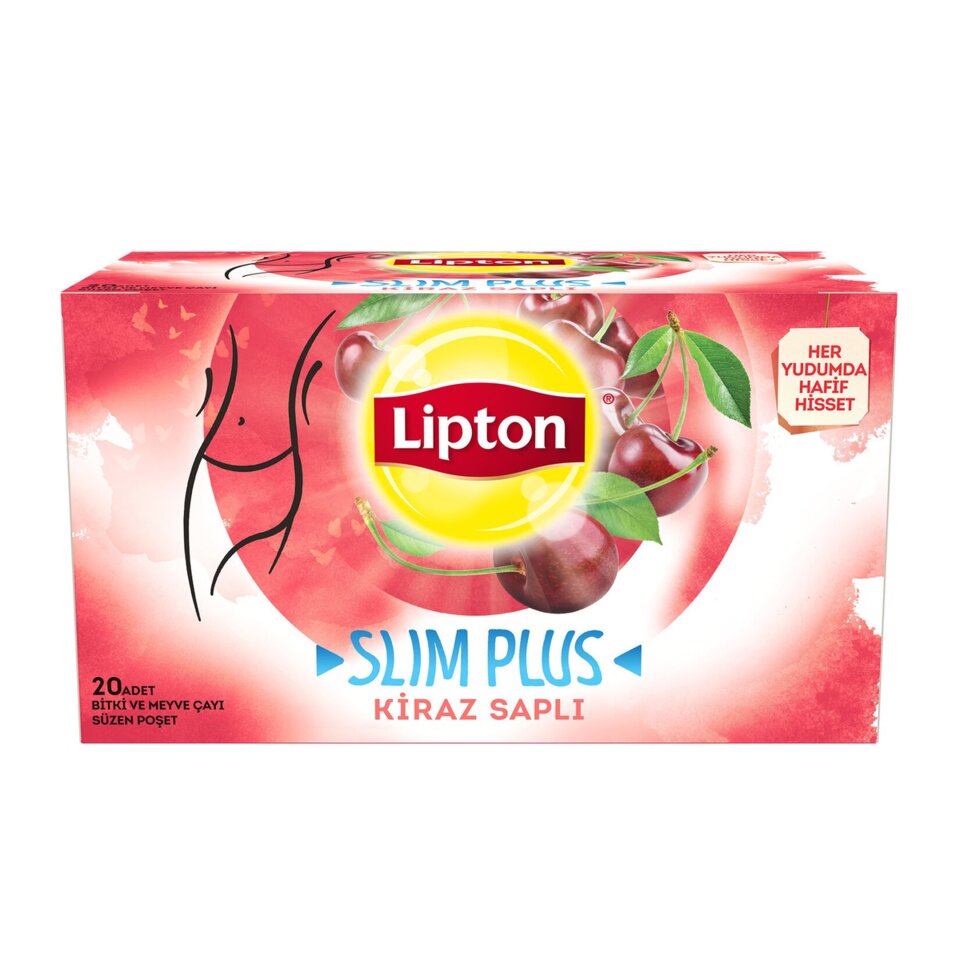 LİPTON SLIM PLUS KİRAZ SAPLI 20 Lİ